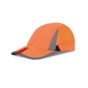 Spiro Unisex 2 Panel Sport Baseball Cap / Orange/Black
